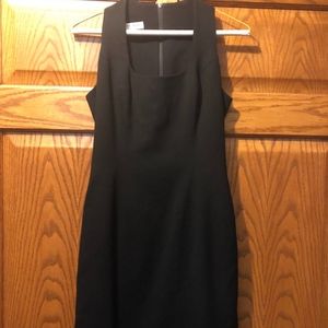 bebe Basic Black Sleeveless Dress - 100% Wool